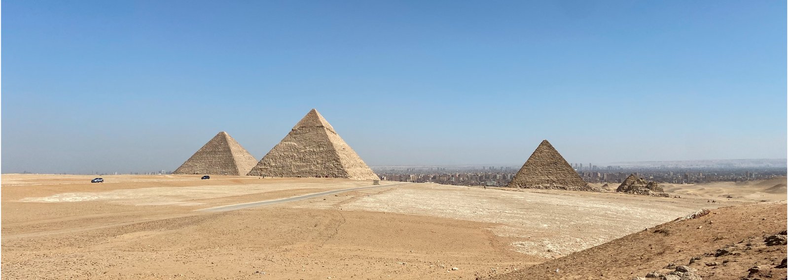 Pyramides de Gizeh - Vue panoramique